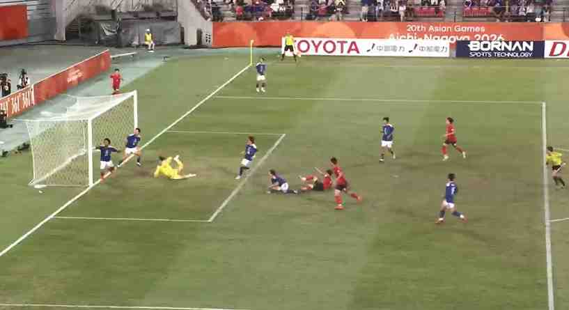日本后防送礼,严智星补射破门,韩国U23 1-0领先日本U23